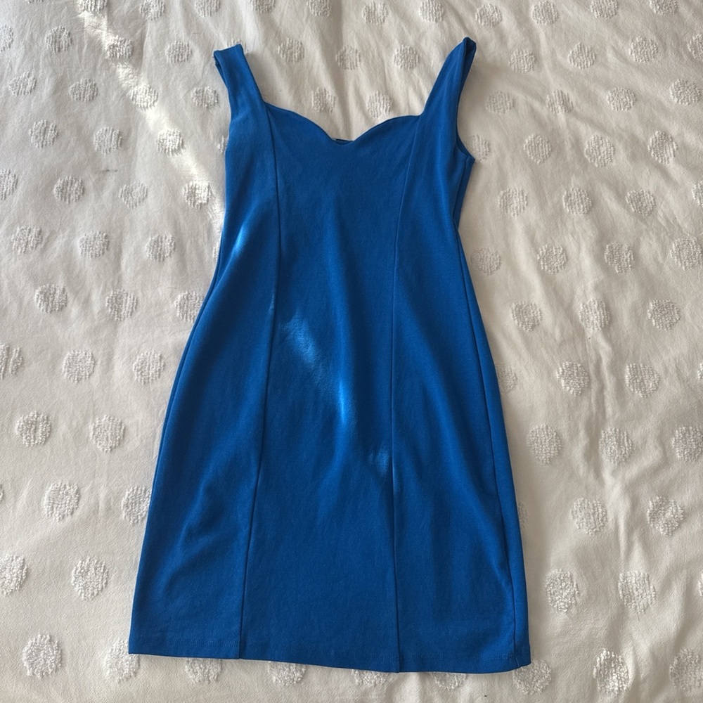 Zara Blue mini bodycon dress